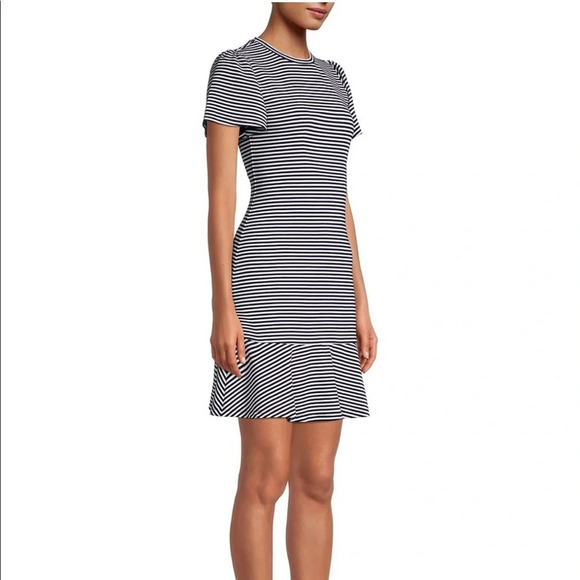 Nwt ! MICHAEL Michael Kors Stripe T-Shirt Dress - Picture 3 of 5